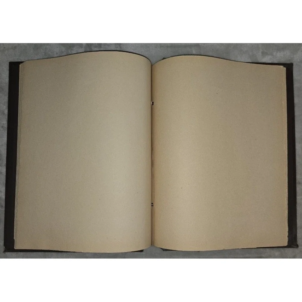 Vintage 1940s Scrapbook Brown Floral 100 Pages 14.5x12